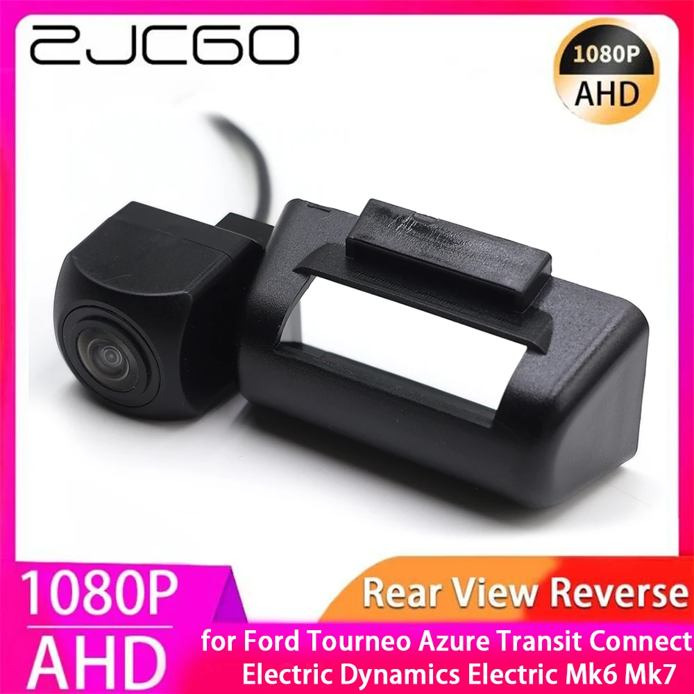 

ZJCGO AHD 1080P Parking Back up Car Rear View Camera for Ford Tourneo Azure Transit Connect Electric Dynamics Electric Mk6 Mk7