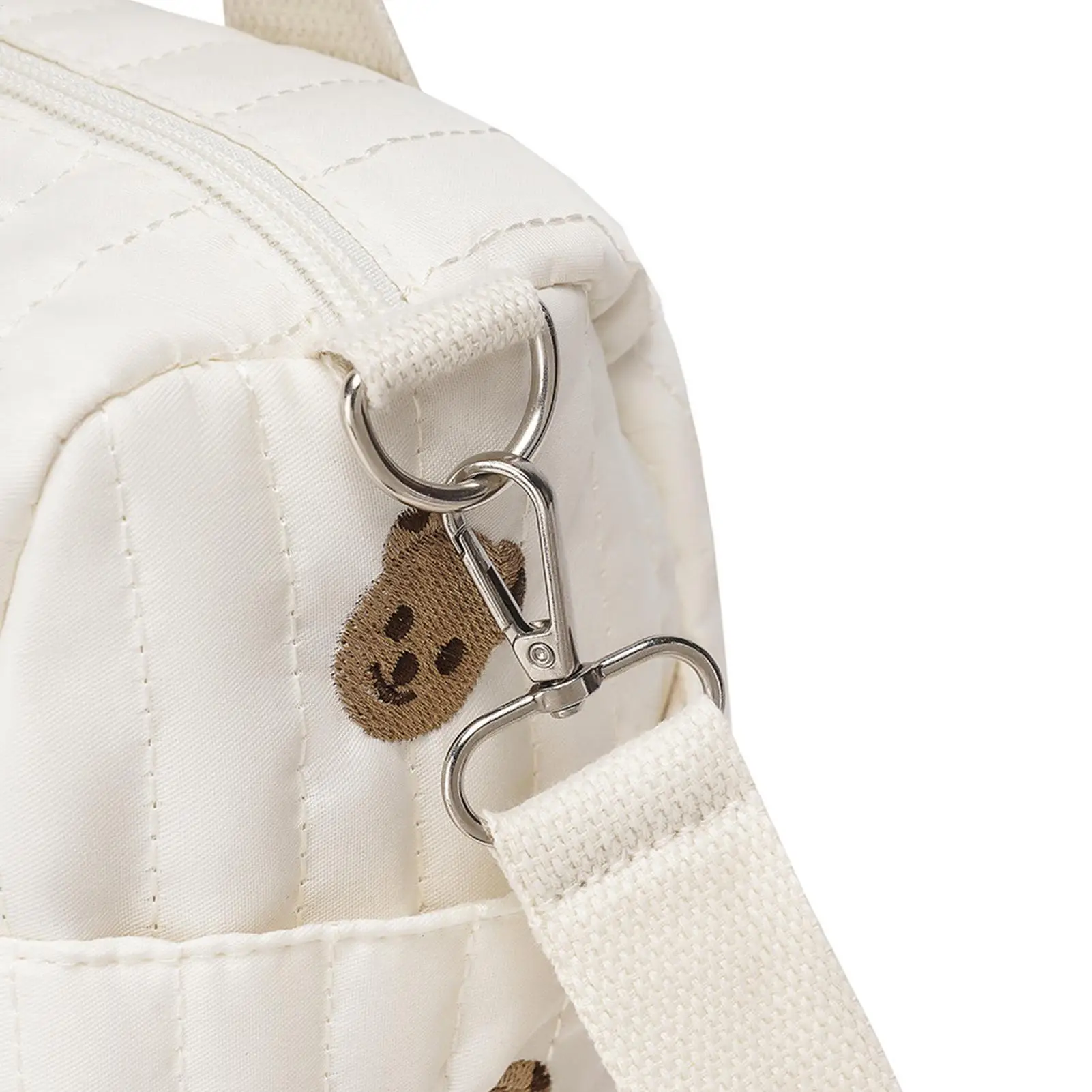 

Сумка-тоут для подгузников с рисунком медведя, большая сумка для хранения вещей, с регулируемым плечевым ремнем, для путешествий, работы, спортзала, школы