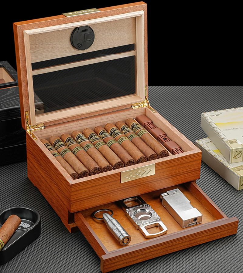 2026 New Cigar Humidor Humidif - đánh giá và giá Home Fragrance Maple Walnut