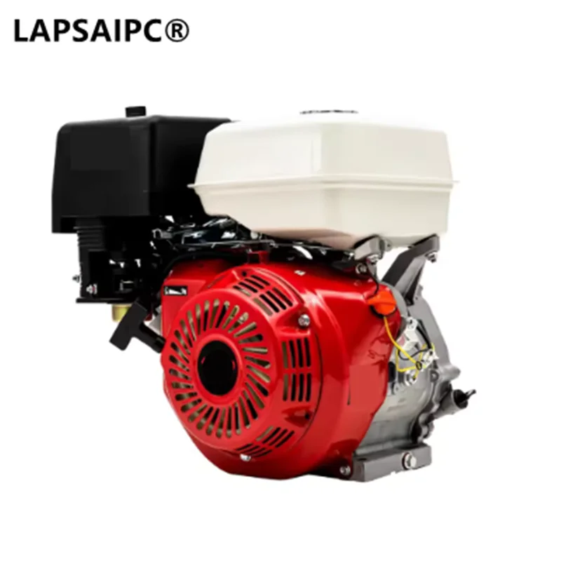 420cc 15HP Horizontal Shaft Gas Engine OHV 4 Stroke Pull Start Air Cooled 3600 RPM Replacement Motor for Go Kart Tiller Water 3