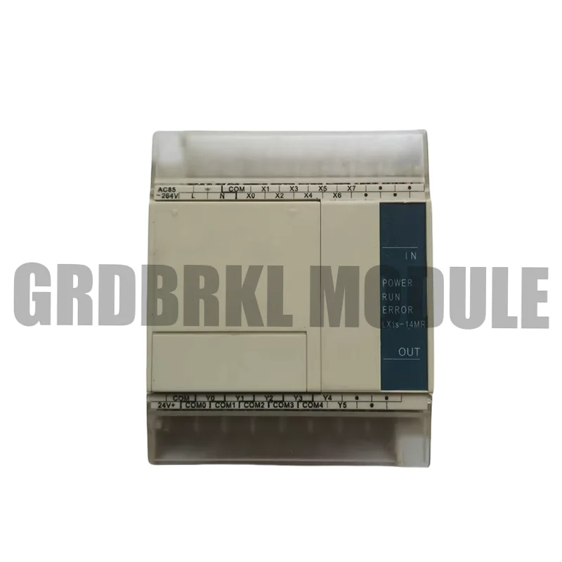 

Новый оригинальный ПЛК LX1S-14MR-A, 100–240 В переменного тока, 8-точечное входное реле, 6-точечный выход, 1 COM