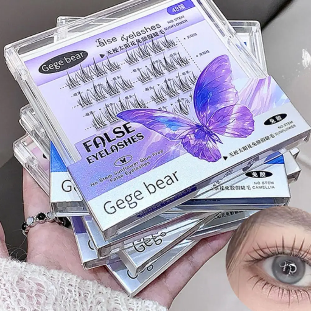 

Fairy Extension Self-adhesive Lash Clusters Makeup DIY Glue Free Fake Lashes Reusable Cute False Eyelash Clusters Women/Girls