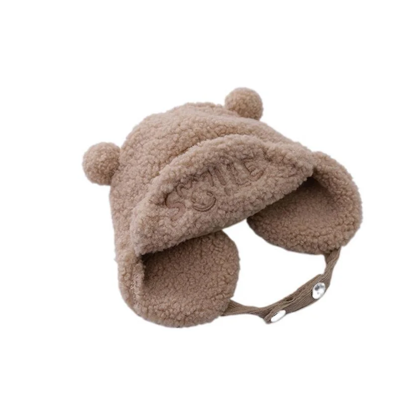 New Baby Boys Girls Hat Kids Children Ear Flap Muff Winter Warm Plush Cotton Cap Outdoor Lei Feng Cap Beanie Gifts Hat 6-24M