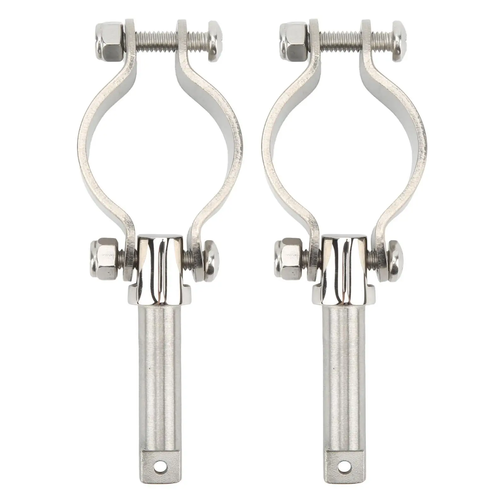 

Row Lock Side Mount Clamp Clamp On Oar Locks Oxidation Proof Mirror Polish for marine