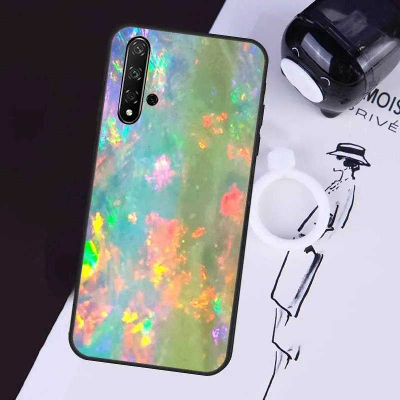 Opal Stone Iridescent Case For Huawei Nova 11 Pro 5T 9 10 SE 3i 8i 11i Y60 Y70 Y61 Y90 Y91 P20 P40 P30 Lite Cover