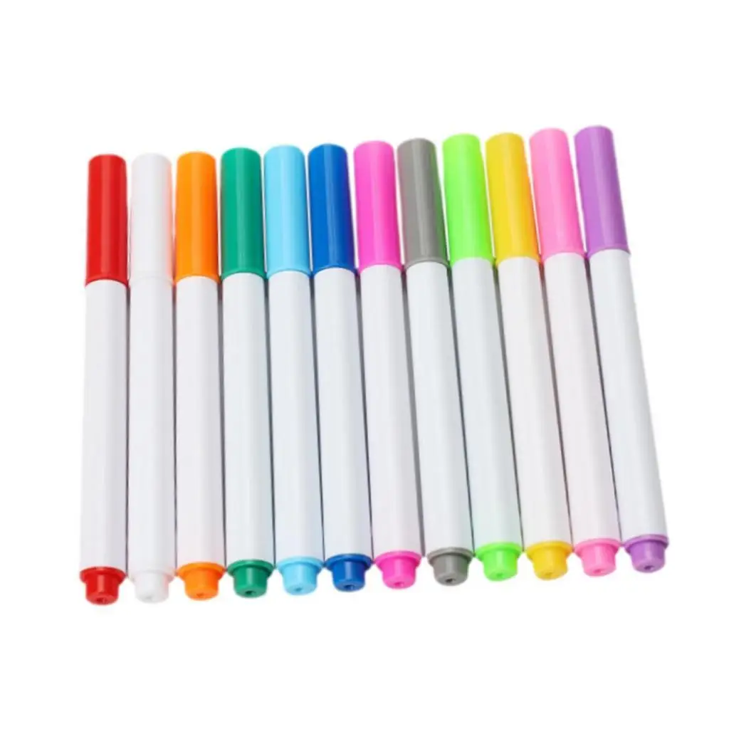 Multicolor Liquid Chalk Marker Pen Set Erasable Writing Drawing Kit for Windows Blackboards DIY Lettering Art