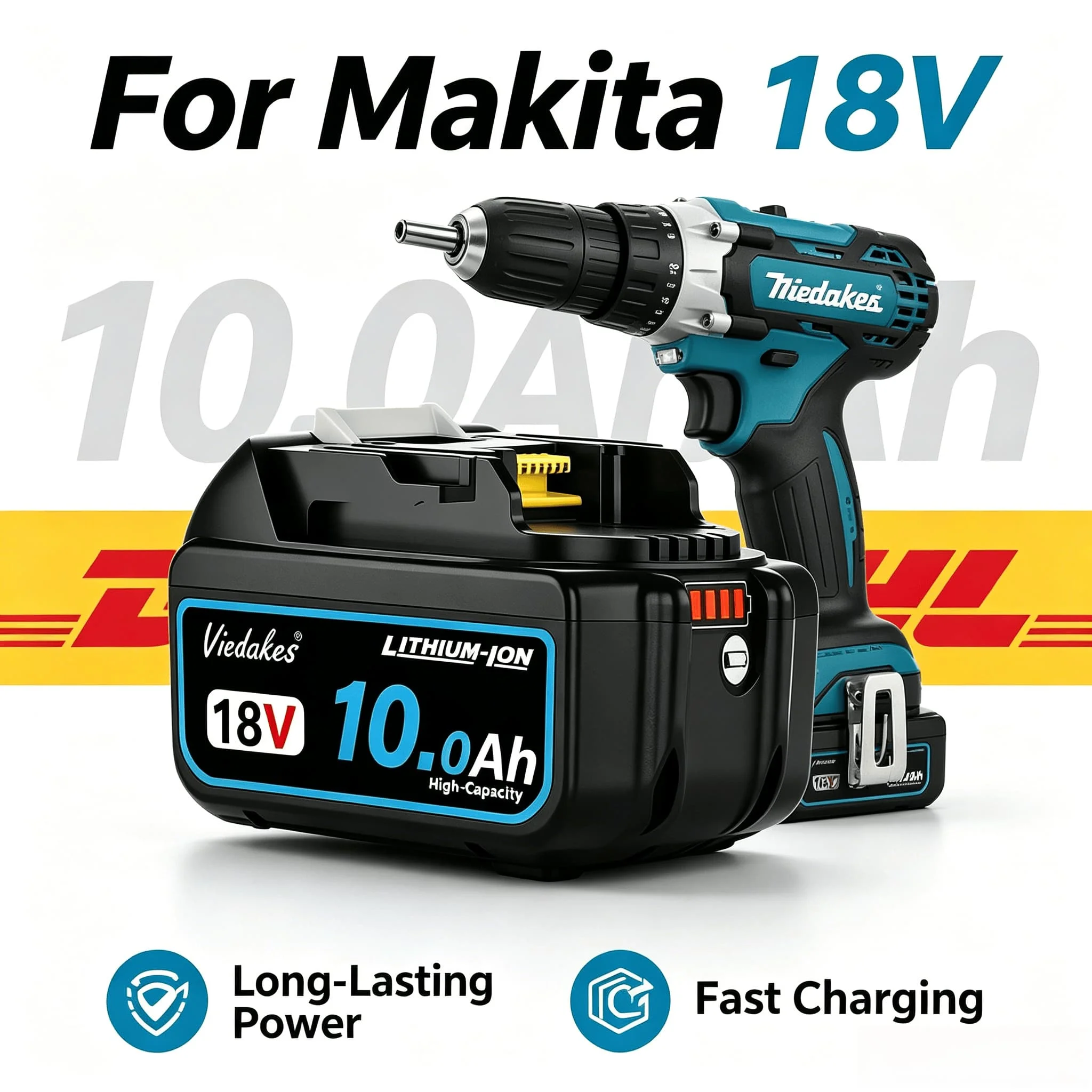 

For Makita 18V Battery 8Ah BL1840 BL1850 BL1860 Cordless Power Tool Replacement Battery 마키타 리튬 배터리