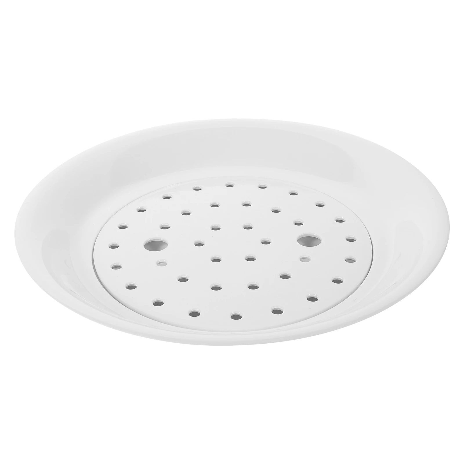 

1pc Dumpling Plate Melamine Premium Material Draining Function Kitchen Dining Home Restaurant Practical Long Lasting Use