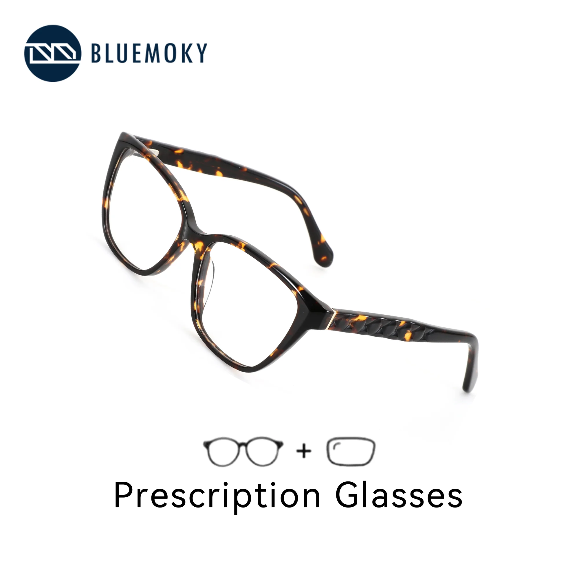 

Модные женские очки BLUEMOKY из ацетата с прогрессивными мультифокальными оптическими линзами для коррекции близорукости