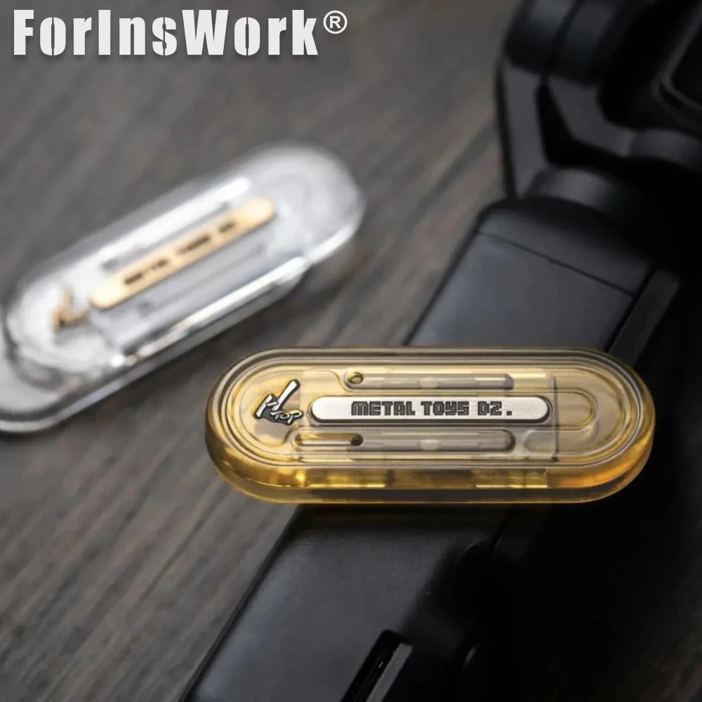 Juguetes de Metal Dz Top H deslizador de empuje mecánico ultrafino Fidgets Slider juguetes geniales Gadgets Fidgets Toys