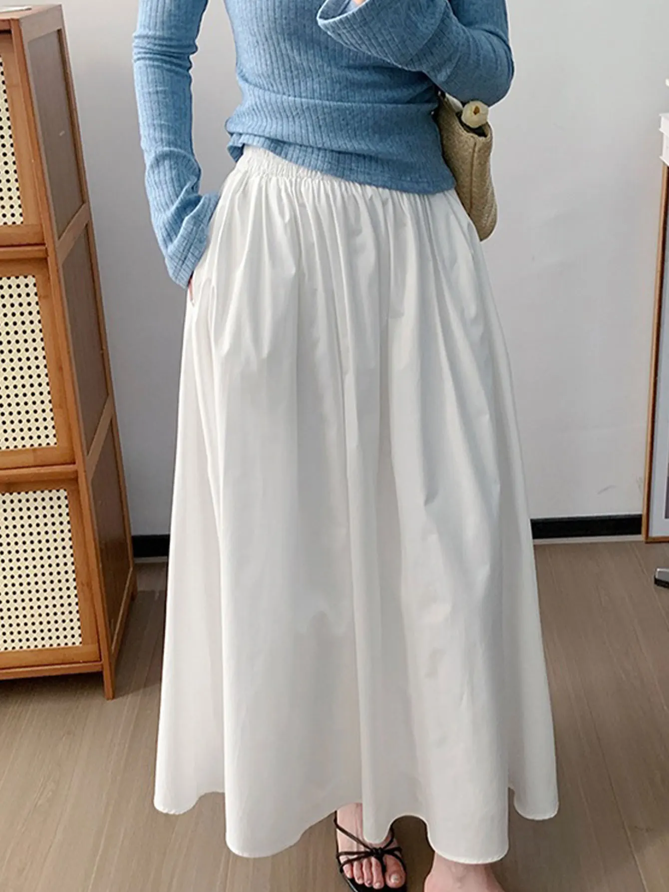 

Elastic waist slim pants skirt summer and autumn leisure loose long skirt women's clothing