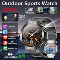 New 1.53 Outdoor Military Man Smart Watch Men Bluetooth Call GPS Smartwatch For Huawei Android IOS Waterproof Fashion Watches