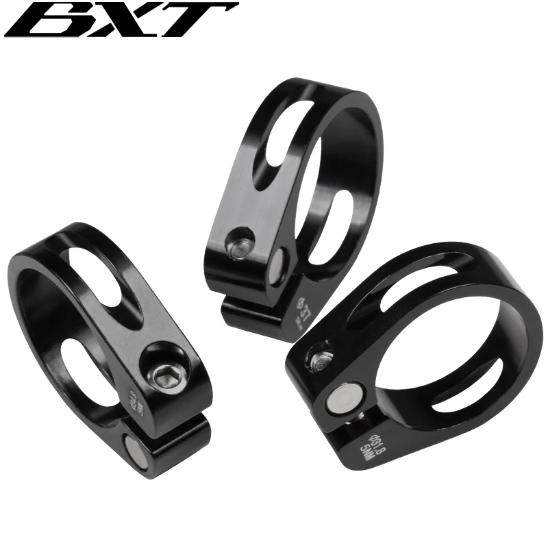 BXT Bicycle Seatpost Clamp 31.8/34.9/37mm Bicycle Seat Post Pipe Clamp Aluminum Alloy MTB Mountain Road Bike Seat Tube Clip Part