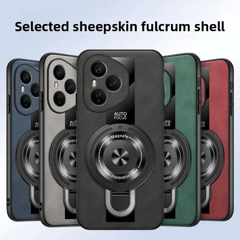 

Чехол для Honor 400 Pro, магнитный кронштейн из искусственной овчины, ультратонкий матовый чехол для мобильного телефона с защитой от падения, для Honor 400