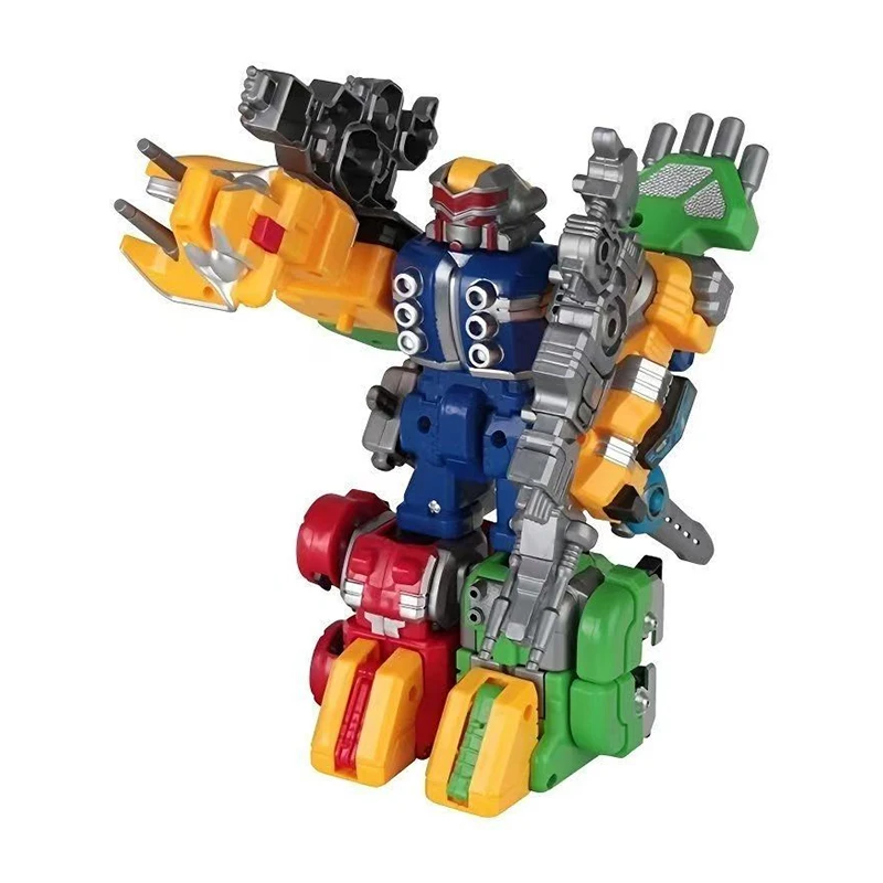 4-in-1 Anime Figuren Transformatie Robot Speelgoed DIY Plastic Model Geschenken Kinderspeelgoed voor Jongens Kerstcadeaus Verjaardagsgasten Geschenken
