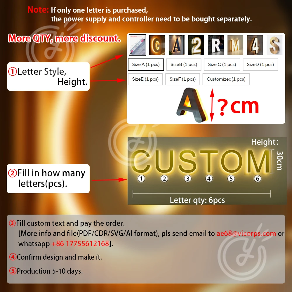 مخصص الأعمال علامة رسائل 3D صالون LED لافتة Hangul الخلفية كبيرة معدنية الجمالية مضيئة شعار الإعلان عيادة