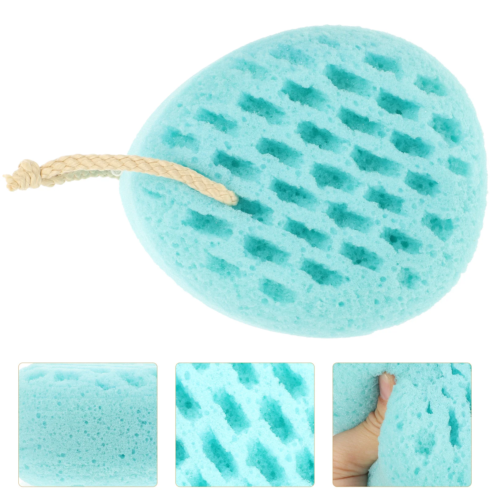 Bath Ball Bathing Mesh Pouf Skin Cleaning Scrubber Back Bathtub Scrubber Reusable Body Frosted