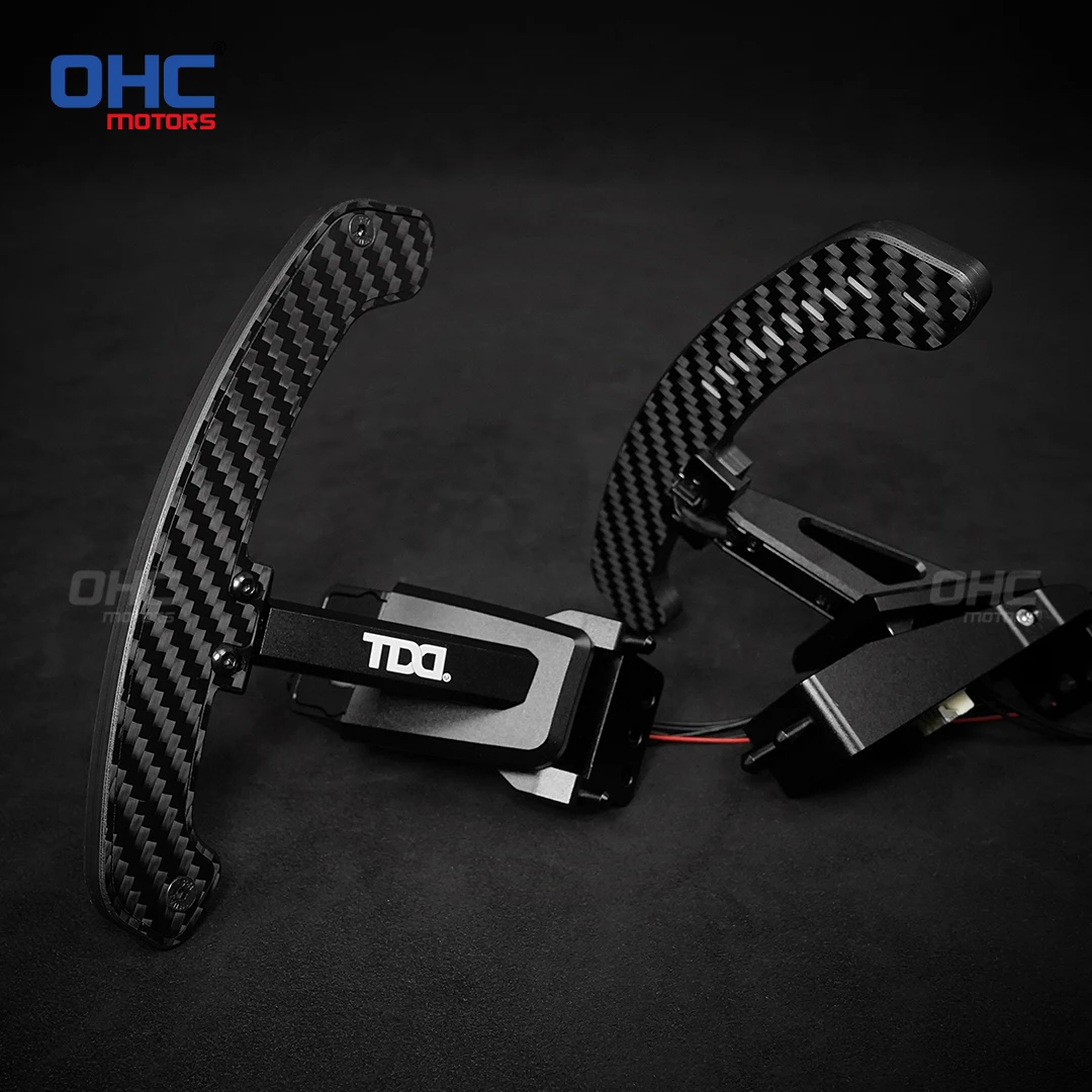 

LED Magnetic Carbon Fiber Paddles Shiftes For Porsche 718 Cayman gt4 991 Panamera 971 Mobile Phone Connection APP Control