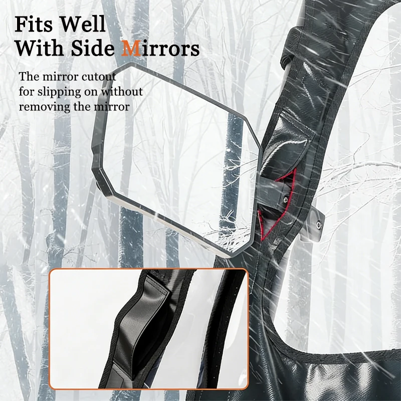 New UTV Upper Door Soft Cab Enclosures Clear Window Panels Dust Wind Bug Protection Easy Install For Kawasaki Teryx KRX 1000