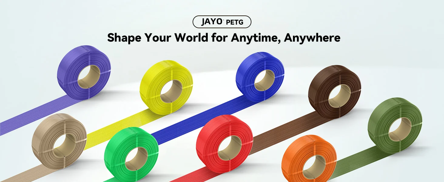 JAYO 3D PLA Nachfüllpack 3D-Drucker Filament 1,1kg Wiederverwendbare Spule zum Nachfüllen für Bambu Lab mit Geringer Verformung Passend für die Meisten Wiederverwendbaren Spulen – Detail 9