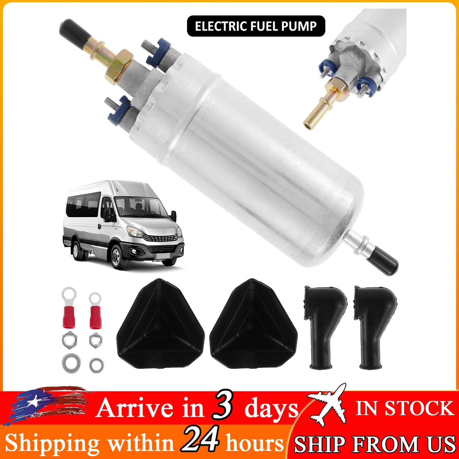 

12V Electric Fuel Pump For Iveco Daily High Flow Car Exterior Electric Diesel Pump Metal Fuel Transfer Pump Kit Auto Accessories