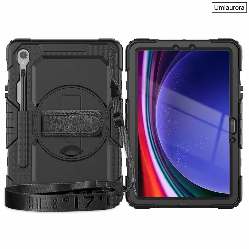 Heavy Duty Tablet Case for Samsung Tab S11 S10 S9 FE Plus 13.1 12.4 Inch S8 S7 A11Case Kids Silicon Armor Stand Shockproof Cover