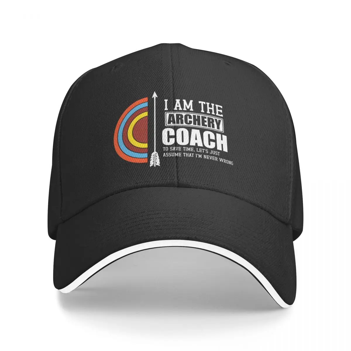 

Archery Coach Multicolor Hat Peaked Women's Cap Personalized Visor Outdoor Hats