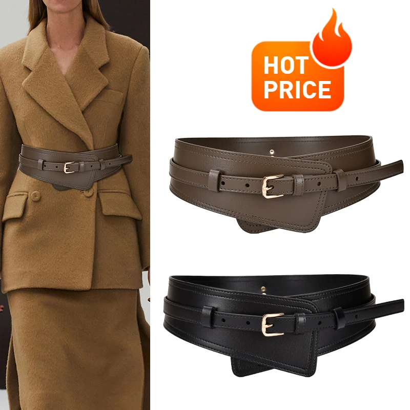 

New Women's Belt Decoration Fashionable Waist Belt with Coat Waist Cinching Needle Buckle Belt Width Waist