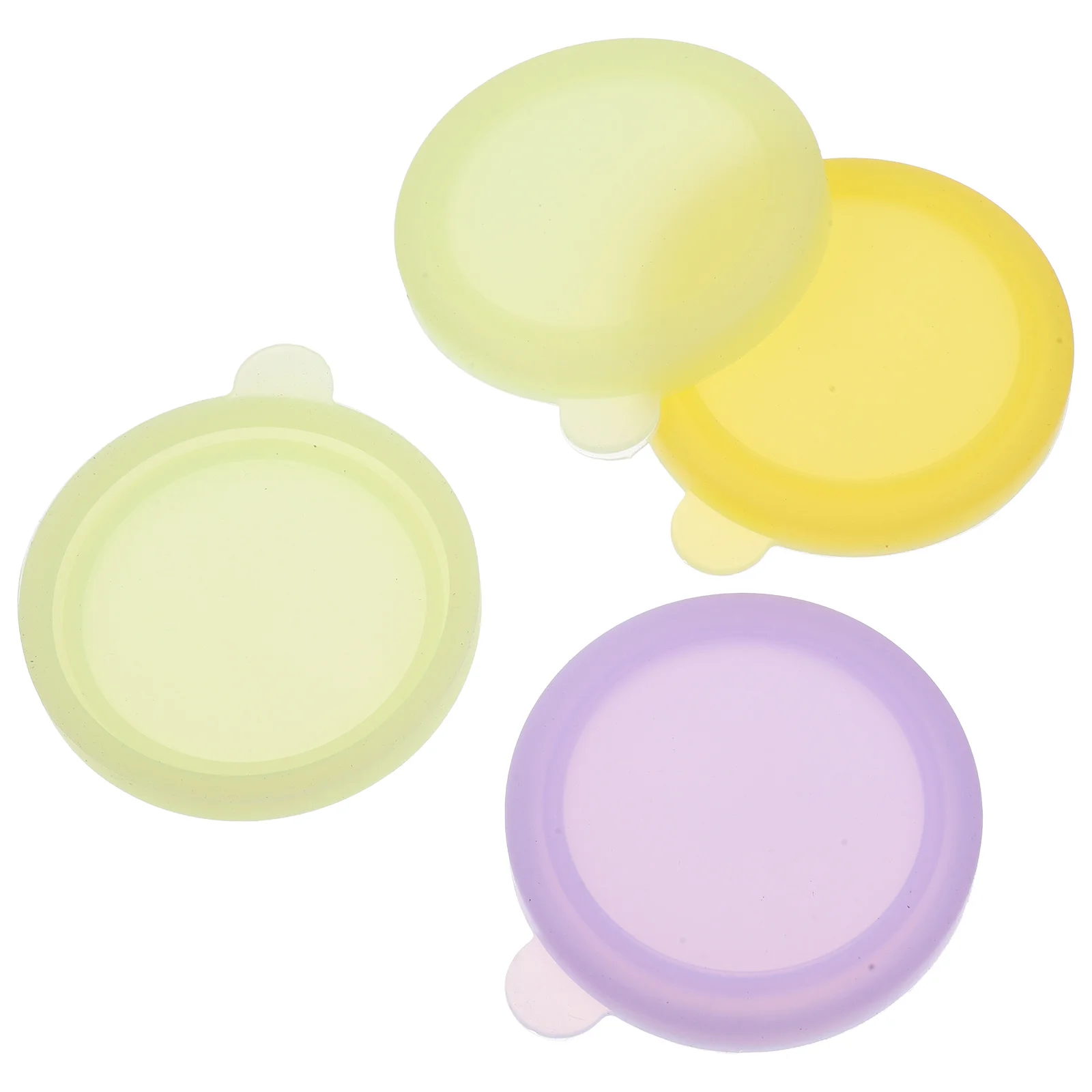 4 قطعة أكواب صلصة من الفولاذ المقاوم للصدأ أغطية وعاء غمس من السيليكون لتخزين بهارات المطبخ أغطية أطباق التوابل #5