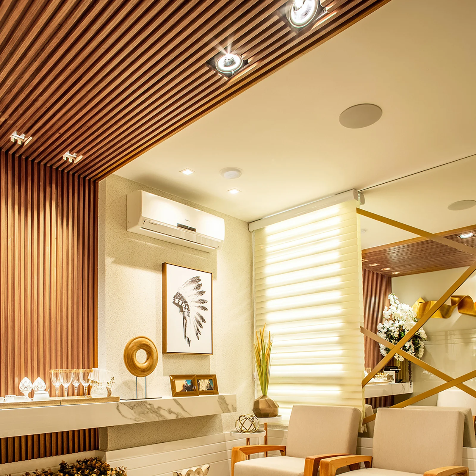 8 قطعة الأضواء المستديرة راحة تقليم حلقة المناسب حامل مصباح قوي الاحتفاظ مقاطع Splashproof سقف الجص الخشبي #4