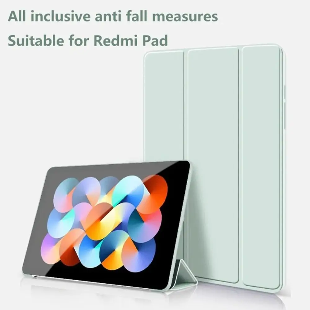 

Auto Sleep/Wake Tablet Case Smart Tri-Folding Stand Tablet Funda Anti Scratch Shockproof for Redmi Pad SE 11 inch