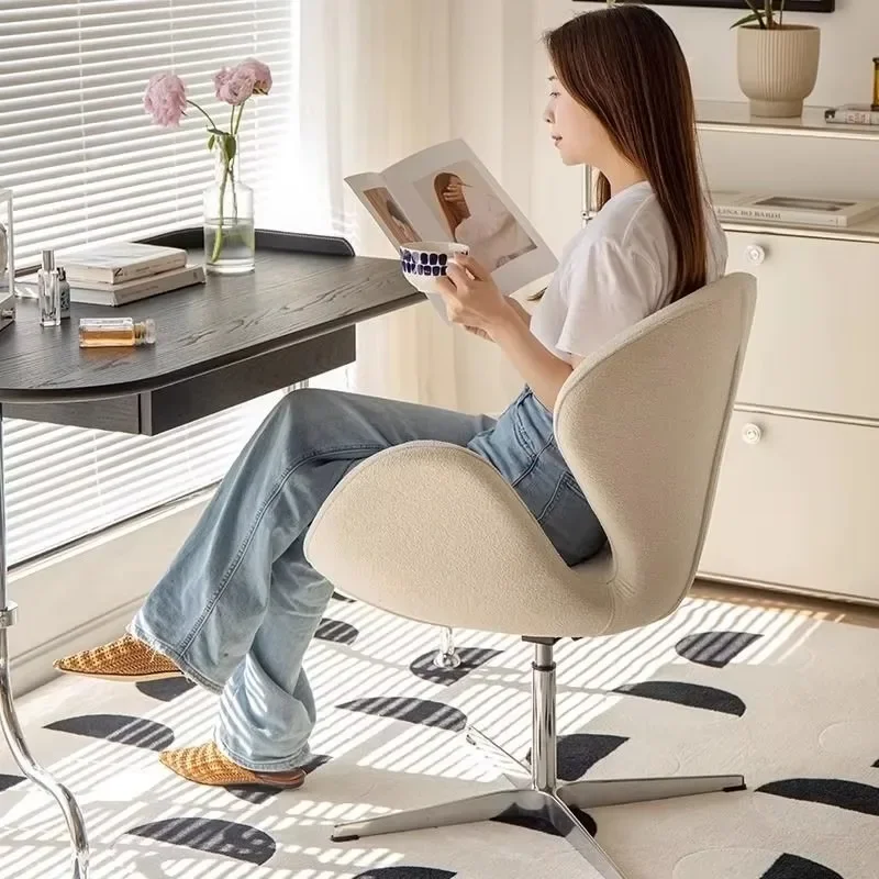 Light Luxury Nordic Single Sofa Leisure Chair Designer stool Modern Minimalist Chair Office Negotiation Chairs Living Room Chair image 4