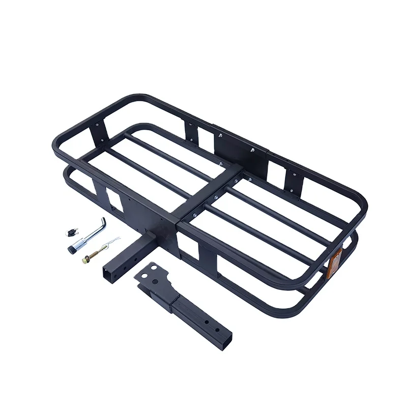 

Heavy Huty Aluminum Hitch Mount Folding Cargo Carrier, Car Rear Luggage Rack,Cargo Basket