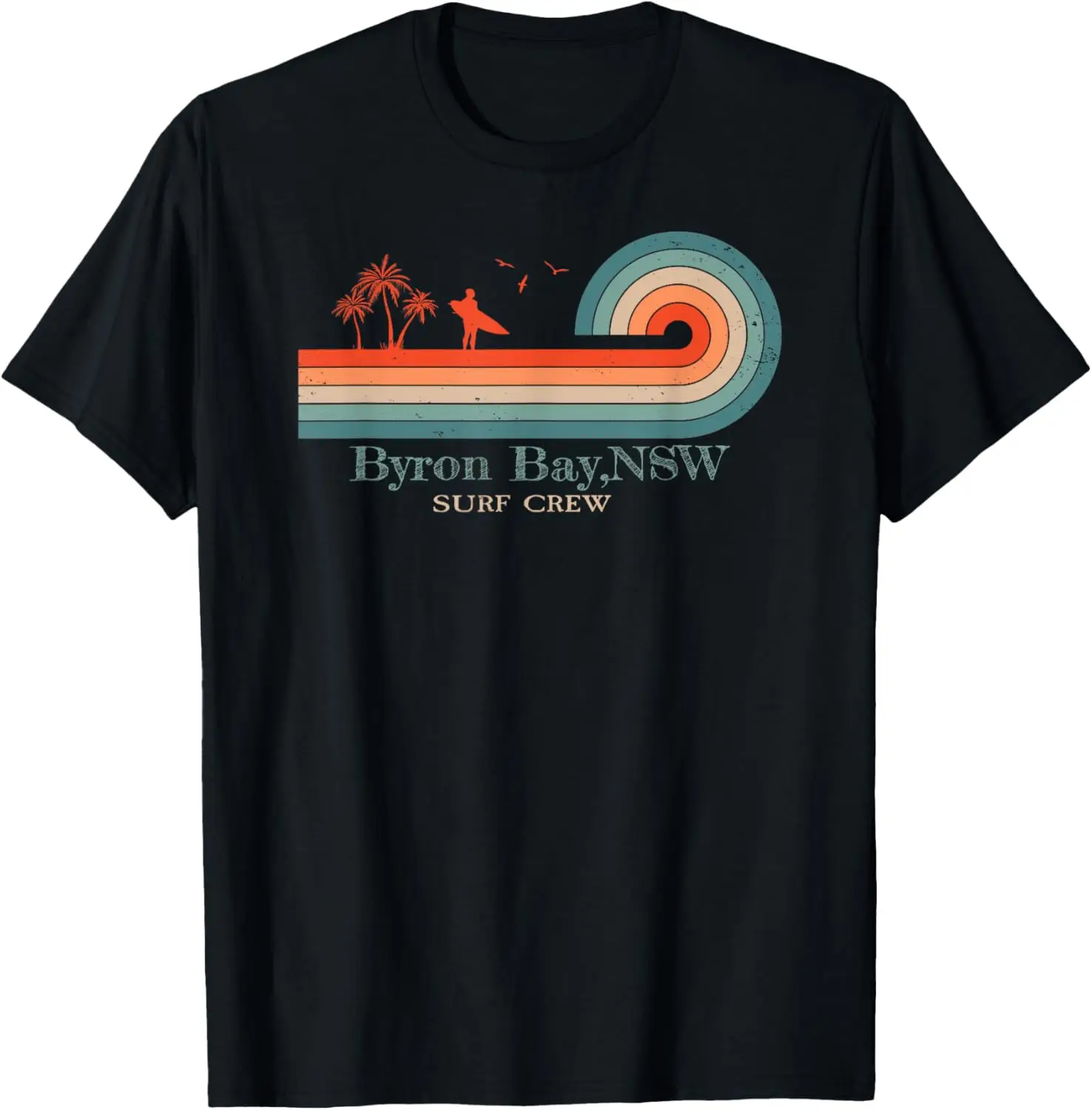 

Футболка Surfing Byron Bay I Retro Australia Surf I Byron Bay Surf