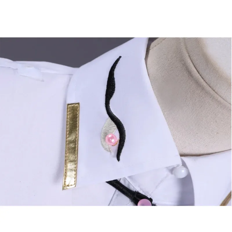 لعبة دموع ثيميس البطلة ملكة جمال المحامي تأثيري حلي نبضات القلب لعنة معطف أسود تنورة موحدة امرأة Kawaii Car8;c'4,t;6.j'2;