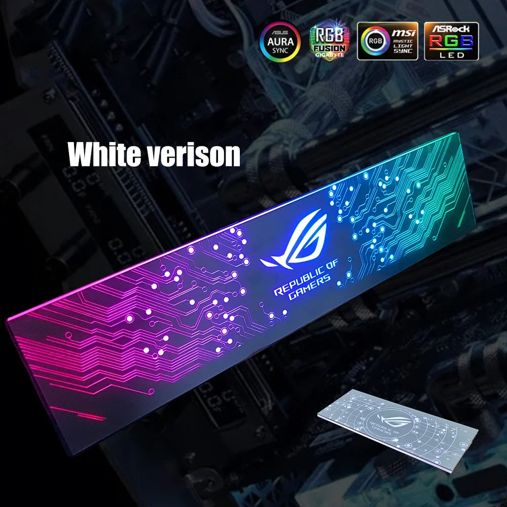 RGB Lighting Panel Custom Made A-RGB Colorful Panel AURA SYNC Water Cooler MOD For PC Case VGA Backplate Side Panel Symphony