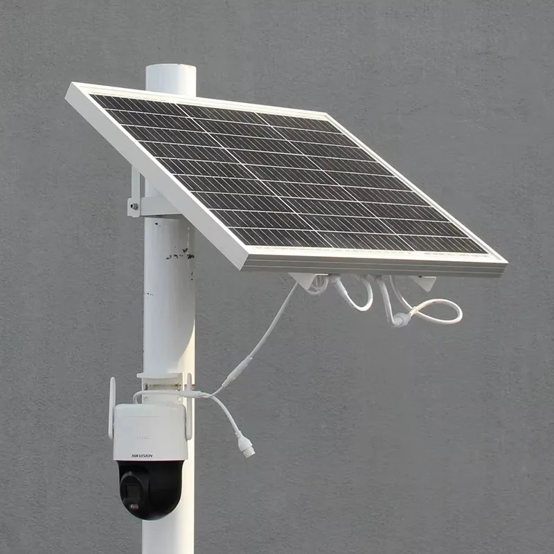 Solar Panel and Battery Kit Foldable 100W Urban Construction Farm Outdoor Solar Power CCTV Use Solar Power Supply