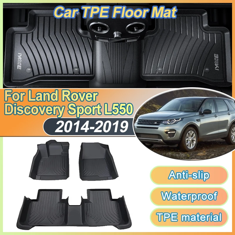 

Car Floor Mat For Land Rover Discovery Sport L550 2014~2019 LHD TPE Waterproof Mud Carpet Foot Full Pad Easy Clean Accessories