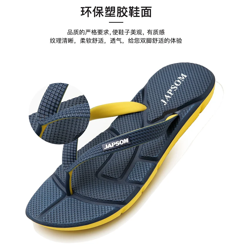 Große Größe 50 Herren Mode Massage Flip-Flops Innen-/Außenbereich Sandalen Strand Flip-Flop Herren Slides Sommer Rutschfeste Herren Duschpantoffeln – Detail 1