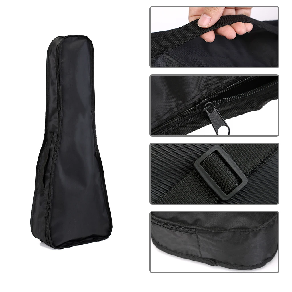 21 / 23 / 26 Inch Ukulele Bag DIY Ukulele Case 21 Inch Soft Nylon Strap Gig Bag For Student Ukulele Protect Adjustable Strap Bag