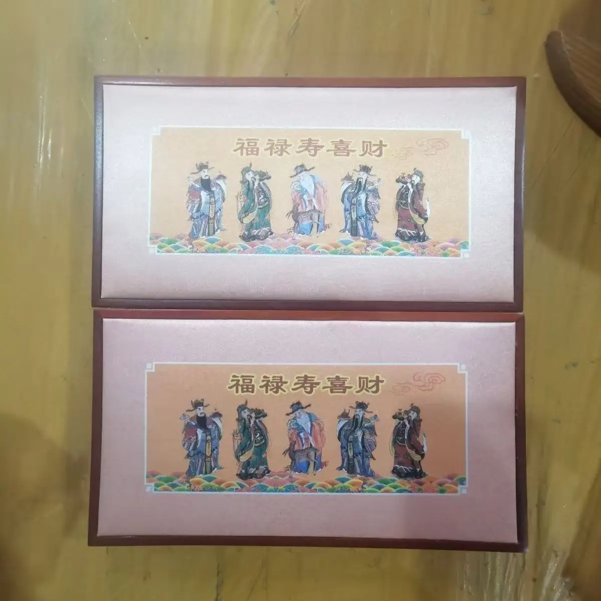 Collection Chinese government-issued God of Wealth in five ways Color silver coin ,5 piece