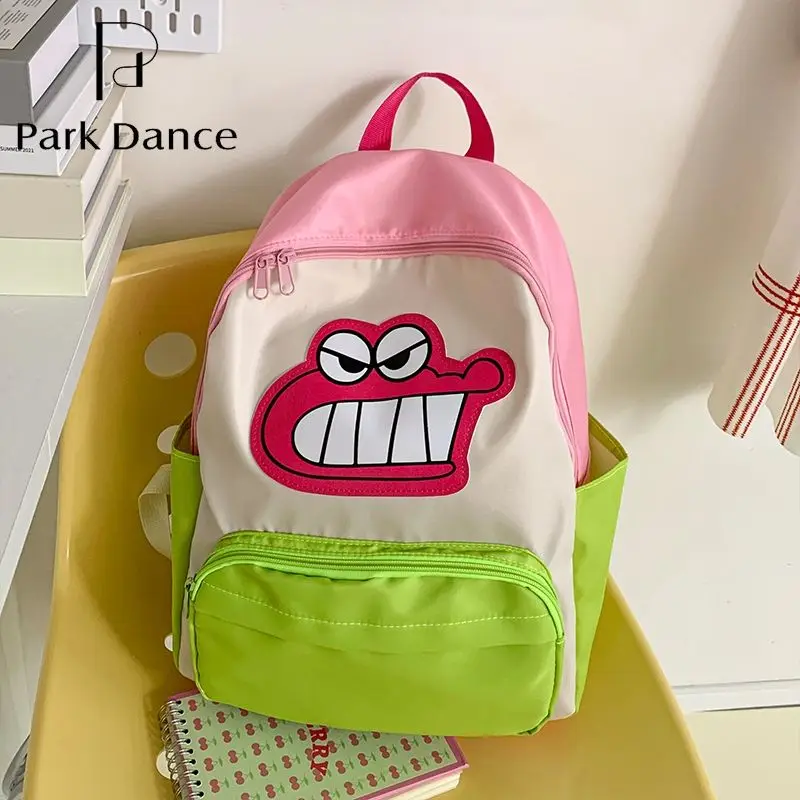 NEW Kawaii Waniyama San Crayon Shin-Chan Backpack Cartoon Cute Nylon Student Large Capacity School Bag Children's Backpack Gift