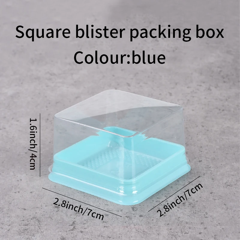 Afbeelding 7: 50 stuks plastic vierkante maancakedozen eierdoos bladerdeeg container gouden verpakking vierkante bakverpakking plastic doos