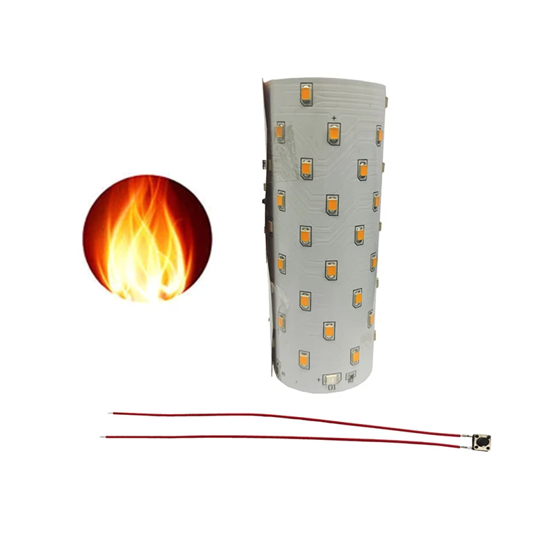 3.7V Solar Flame LED Lamp PCBA Simulated Solar Torch Lamp Torch Lamp Controller Circuit Board 51pcs LED