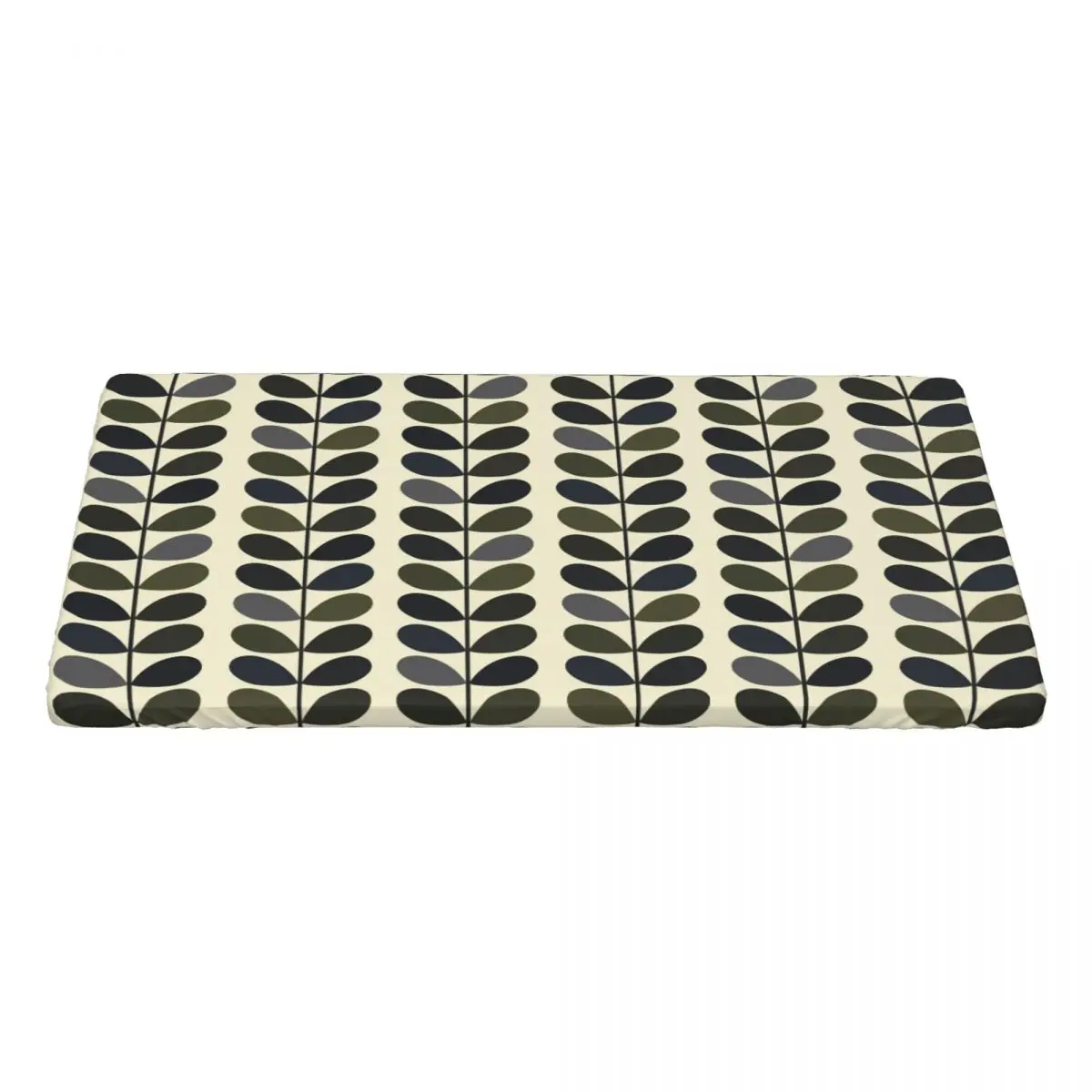 Custom Multi Stem Moss Orla Kiely Pattern Tablecloth Rectangular Waterproof Table Cloth Cover for Banquet 4FT