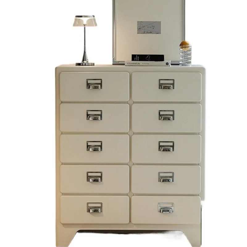 Medieval tin cabinet, household bedroom storage drawer cabinet