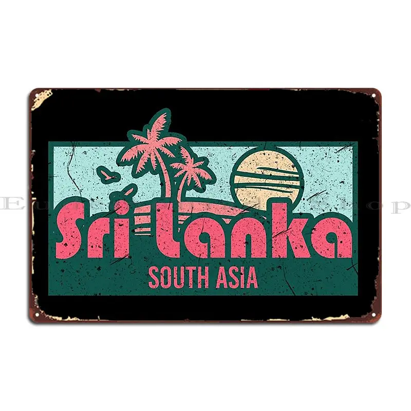 Sri Lanka Exotic Honeymoon Trip Gifts Metal Sign Kitchen Home Mural Create Garage Tin Sign Poster