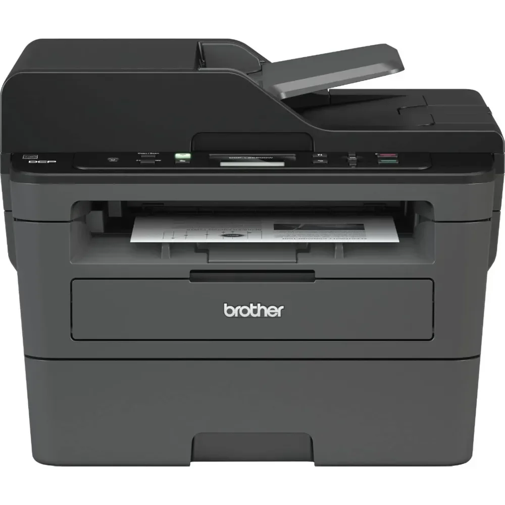 

DCP-L2550DW Wireless All-in-One Monochrome Laser Printer, Black-Print Scan Copy-2400 x 600 dpi, 36 ppm, 128MB Memory, 250-Sheet