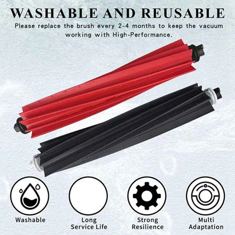 A44F-For Roborock Q5 Max + Duoroller + جهاز آلي لتنظيف الأتربة الملحقات فرشاة جانبية رئيسية فلتر Hepa ممسحة خرقة كيس لجميع الغبار أجزاء