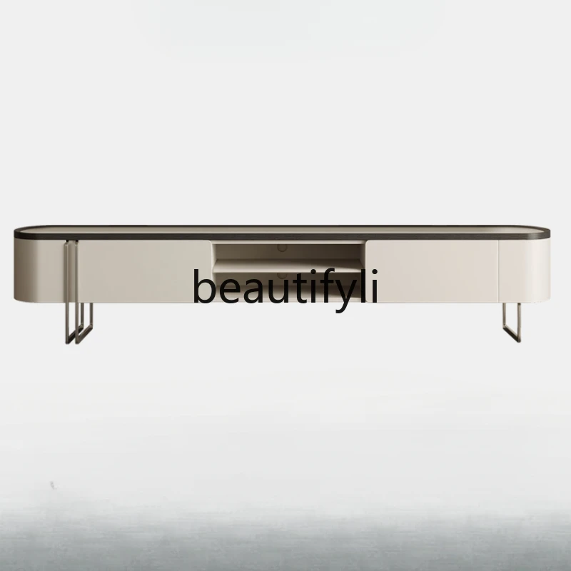 

Minimalist marble TV cabinet Premium storage Living room Home